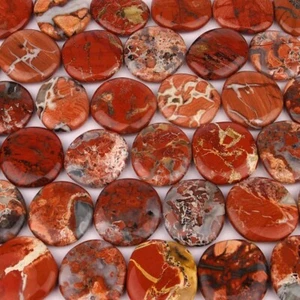 Brekzien Jaspis Handschmeichler Massagestein Ø ca. 42 – 46 mm | 30 - 35 g - Bild 1 von 3