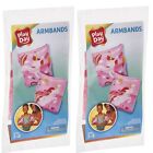 Play Day Inflatable Armbands - Pink Unicorn Hearts Diamonds Clouds (Lot Of 2)