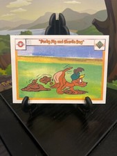 1990 Upper Deck Comic Ball Porky Pig and Charlie Dog #61