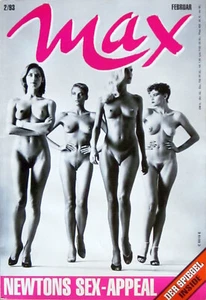 Max Lifestyle Magazin - Heft 02/1993 mit Titelstory: Helmut Newtons Sex-Appeal - Bild 1 von 3