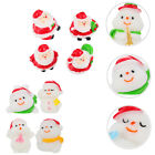  8 Pcs Christmas Micro Landscape Decoration Ornaments Miniature Santa Snowman