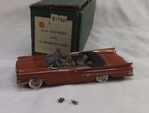 M.A.E. Models 1961 Chrysler 300 G Convertible Top Down 1/43 Scale Metal Car Box