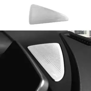 Silver Steel Console Dashboard Speaker Cover Trim 1PC For Cadillac CT5 2020-2022 - Picture 1 of 7