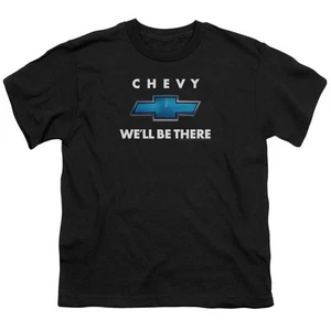 CHEVY WE'LL BE THERE Kids Boys Girls Licensed Graphic Tee Shirt SM-XL Sizes 6-20 - Picture 1 of 2
