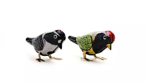 Wind Up Tin Toy - Pecking Bird Green One - Picture 1 of 1
