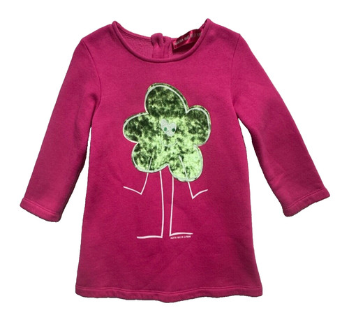Abito Agatha Ruiz de la Prada verde velluto fiori persona rosa felpa ALine 3