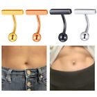 T Shape Navel Button Ring Belly Bar Surgical Steel Body Piercing Jewellery a