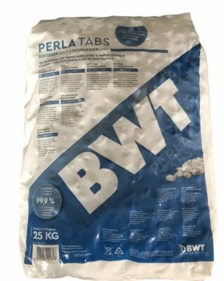 2 er Set BWT Regeneriersalz Perla Tabs Salz 99,9% Salzreinheit, 25 kg - Bild 1 von 2