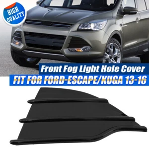 For 2013-2016 Ford Escape S SE OE Style Smooth Black Fog Light Cover Driver Left - Picture 1 of 13