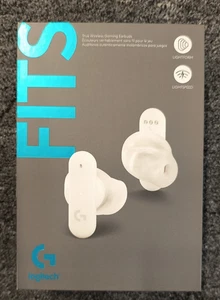 Logitech G FITS Wireless Gaming In-Ear Headset - White, Slightly Used, A4 - Picture 1 of 4