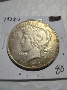 1928-S Peace Dollar, Better Date - Picture 1 of 4