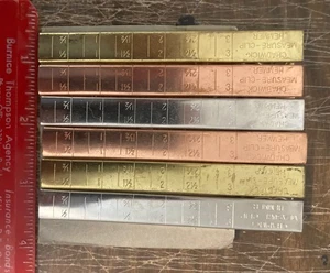 VINTAGE Chadwick Aluminum Measure Clip Hemmer Dressmaking Sewing SKIRT Hem Guide - Picture 1 of 2