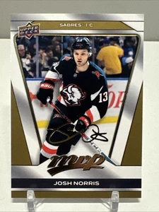 2025-26 UD MVP Josh Norris Gold Script #136 - Ottawa Senators - Imagen 1 de 2