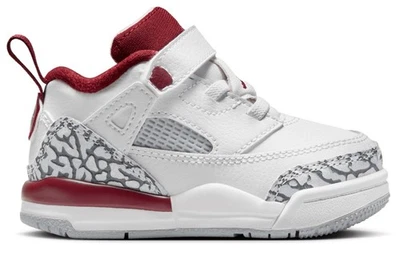 Jordan Spizike Low (TD) tamanho 4c branco/vermelho/cinza lobo - Imagem 1 de 3