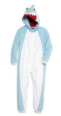 鲨鱼海贼王睡衣联盟套装万圣节服装女孩男孩 6 8 10 12 14 16 — 第 1/2 张图片