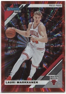 Baloncesto Donruss LAURI MARKKANEN 2019-20 ROJO prueba de prensa 06/99 - CHICAGO BULLS - Imagen 1 de 1