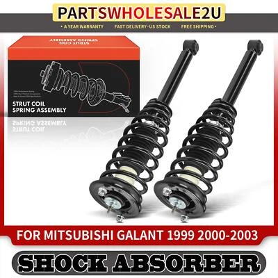2x Conjunto completo de puntal trasero y muelle helicoidal para Mitsubishi Galant 1999-2003 Foto 1 de 4