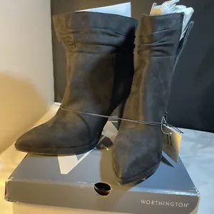 Worthington Suede Pumps/ Ankle Boots Memory Foam 8 M NIB - Picture 1 of 8