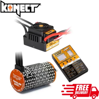 Konect 1/8 Brushless Combo Waterproof 150a ESC 2200kv Motor RC Buggy Truggy Car - Image 1 of 4