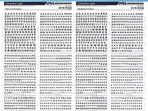 MECANORMA Letras de Transferencia Seca 25.16.18 CLN #640 CLARENDON LUZ 3.9/4.5MM - Imagen 1 de 2