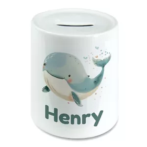 Acuarela personalizada para niños caja de ahorro de dinero para niños. Cualquier nombre - Imagen 1 de 2