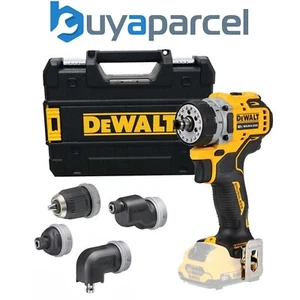 Dewalt 12v XR DCD703NT Brushless Multi Head Drill Angle Impact Driver Bare Tstak - Picture 1 of 8
