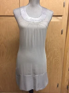 EXPRESS Sleeveless Gray Sequin Detail Shift Dress Size XS Lined (W465) - Picture 1 of 4