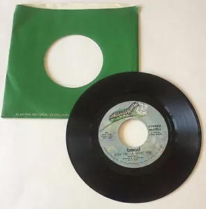 45 Record 1971 BREAD Baby I'm - A Want You / Trukin' - Elekra Records - Picture 1 of 5