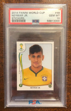 2014 Panini World Cup Neymar Jr Sticker PSA 10 Gem Mint!!