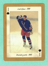 (1) WAYNE GRETZKY NEW YORK RANGERS LAST GAME 1999  PLAYING CARD  (I3329)