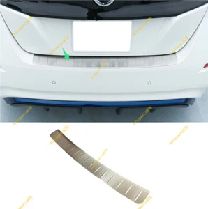 For Nissan LEAF 2018-2025 Silver Steel Car Rear Outer Bumper Guard Protect Trim - Bild 1 von 7