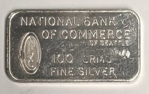 100 grammi .999 argento ~ Johnson Matthey London ~ Bank of Commerce Seattle ~ JM - Foto 1 di 7