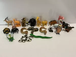 Miniature Plastic Wild Animals Toy Birds Reptiles Insects - Picture 1 of 2