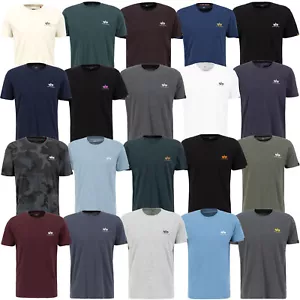Alpha Industries Herren T-Shirt Small Logo T Farbauswahl S M L XL XXL XXXL Neu - Bild 1 von 55
