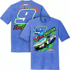 Ross Chastain 2025 JRM #9 Acceptance Insurance 2-Spot T-Shirt Blue - Picture 1 of 3