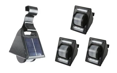 3er-Set Solar Solarlampen Zaunleuchte Aussenlampe Gartenlicht Dachrinnenleuchten - Bild 1 von 4
