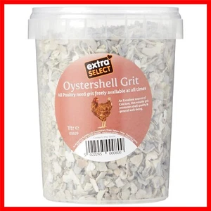 Oystershell Grit 1-Litre Tub: Enhance Poultry Digestion & Deter Slugs Naturally - Picture 1 of 6