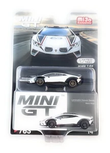 chase! Mini GT 1:64 Lamborghini Huracan Sterrato Bianco Asopo Model MGT00763 - Picture 1 of 4