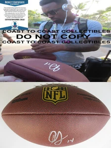 Jarvis Landry Cleveland Browns LSU Tigers firmato Duke football proof Beckett certificato di autenticità - Foto 1 di 4