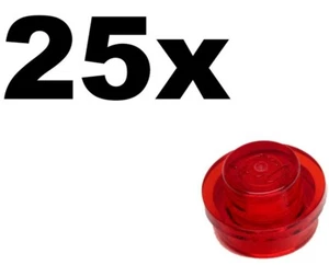 NUEVO LEGO - PLACAS - Redondo - 1 x 1 - Placa Roja Transparente x 25 - 1x1 - Imagen 1 de 1