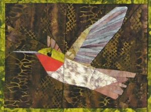 Broad-tailed Hummingbird paper pieced quilt pattern by Silver Linings - Picture 1 of 1