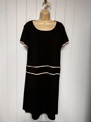 Vestido Pullover Manga Corta Poliéster Elastizado Calce y Acampanado Notations Talla XL Foto 1 de 4