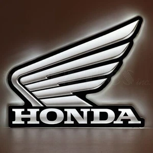 Honda Neon Sign Wing Slim Led 24 Inches Licensed Car Dealer Neon Light 7LEDHW - Picture 1 of 2