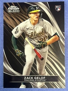 2024 Topps Chrome Black #40 Zack Gelof RC Oakland Athletics - Foto 1 di 2