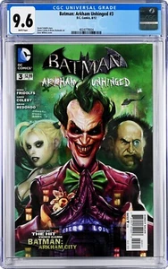 Batman: Arkham Unhinged #3 CGC 9.6 (Aug 2012 DC) Dave Wilkins cover Harley Quinn - Picture 1 of 2