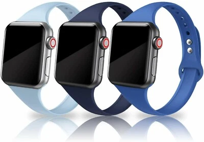 CORREA/CORREA DE REPUESTO PARA RELOJ APPLE, SERIE 5 4 3 2 1 Y DEPORTIVO. 38 y 4OMM PAQUETE DE 3 Foto 1 de 4