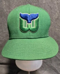 Hartford Whalers NHL New Era 59 fifty Fitted Size 7 & 3/8 FREE SHIPPING - Picture 1 of 8