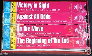 GREAT BATTLES OF WORLD WAR II FOUR (4) Tape VHS Box Set Brand NEW Factory Sealed - Foto 1 di 2