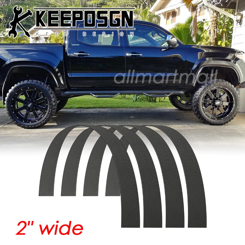 For Toyota Tacoma Car Truck Flexible Wheel Extend Fender Flares Trim Mud Guard - Image 1 of 4