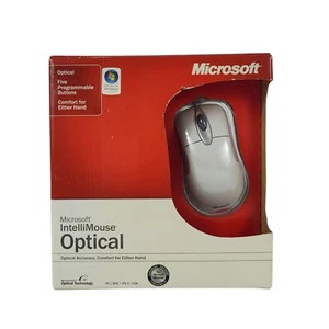 Microsoft IntelliMouse Optical PC Mac PS/2 USB D58-00026 Sealed New in package - Picture 1 of 8